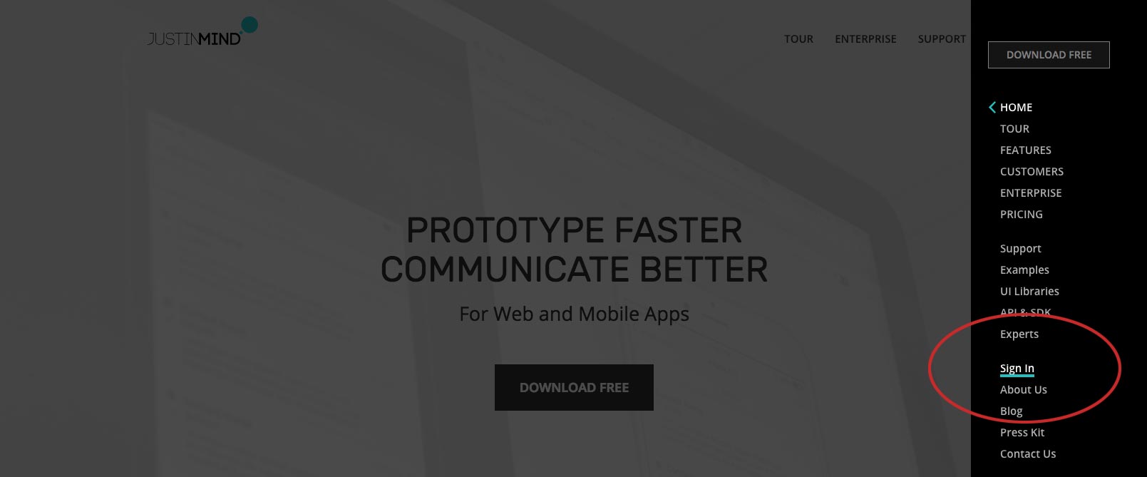 Free prototyping tool for web & mobile apps - Justinmind